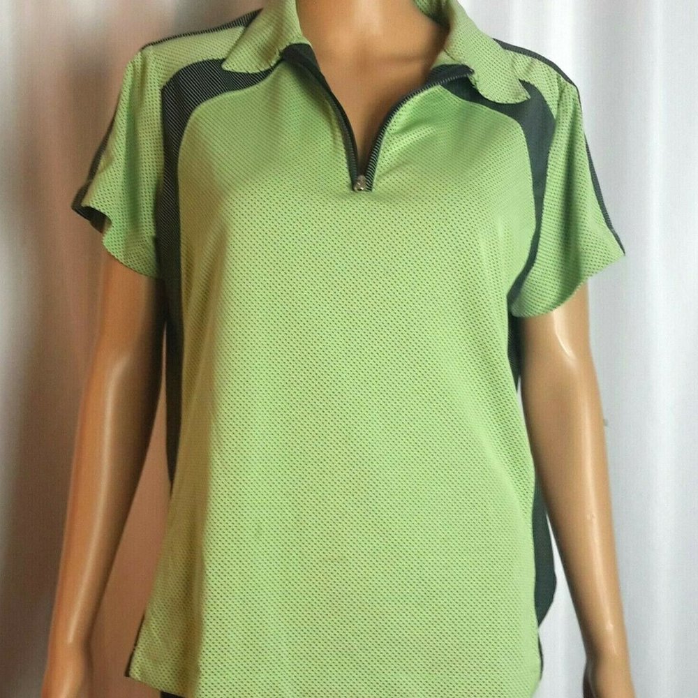 Tail Women's Mock Neck Short Sleeve Blouse Size XL